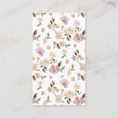 Raffination Niedliches Baby Botanischer Wald Begleitkarte (Rückseite)
