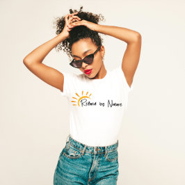 "Raffiniert durch Natur" Minimalistisch T-Shirt