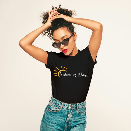 "Raffiniert durch Natur" Minimalistisch T-Shirt