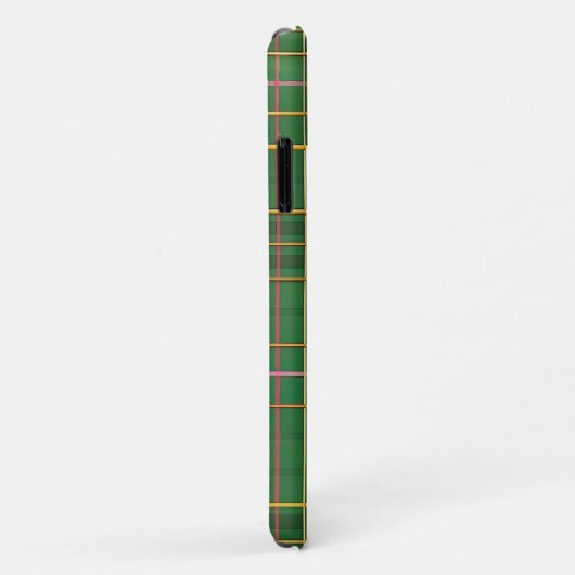 Raffiniert Mit Monogramm rosa und grün Kariert Case-Mate iPhone Hülle (Hinten/Rechts)