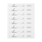 raffiniert | Schwarz-Weiß-Hochzeitskalligraphie (Bogen)