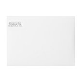 raffiniert | Schwarz-Weiß-Hochzeitskalligraphie (Vorderseite)