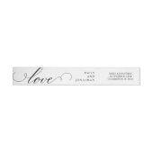 raffiniert | Schwarz-Weiß-Hochzeitskalligraphie (Person)