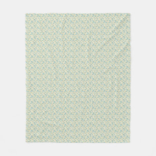 Raffinierte 1940er Jahre Staubteal und Senfblumen Fleecedecke