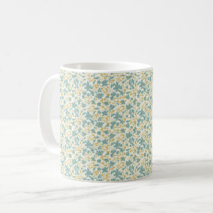 Raffinierte 1940er Jahre Staubteal und Senfblumen Kaffeetasse