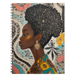 Raffinierte afrikanische, asiatische, karibische L Notizblock