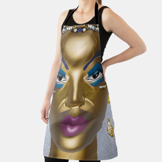 Raffinierte afrikanische Schönheit: Schwarzer Mona Schürze (InSitu)