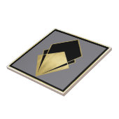 Raffinierte Art Déco Keramik Tile Fliese (Seite)