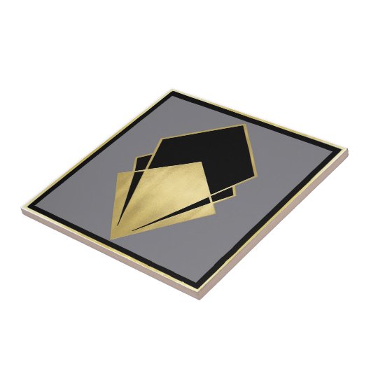 Raffinierte Art Déco Keramik Tile Fliese (Seite)