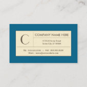 raffinierte Azurie Visitenkarte (Rückseite)