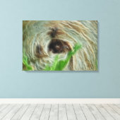 Raffinierte Bienendekoration Leinwanddruck (Insitu (Holzboden))