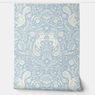 Raffinierte Bohemische Katzen - Blauer Nebel Tapete