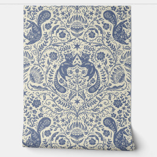 Raffinierte Bohemische Katzen - Blaues Nova-Licht Tapete