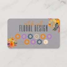 Raffinierte Florale Gestaltung Grau Orange Loyalit