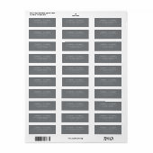 Raffinierte graue minimalistische Typografie (Vorne)