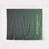 Raffinierte grüne Gradienten-Einladung Wandteppich (Vorderseite (Horizontal))