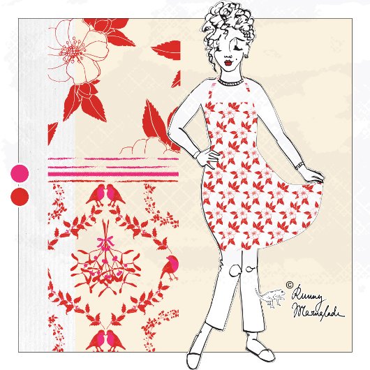 Raffinierte handGezeichnet Weihnachtsferien-Blume Schürze