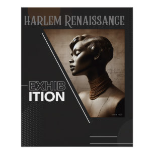Raffinierte Harlem-Renaissance-Ausstellung Poster