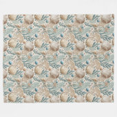 Raffinierte Küstendecke Delikate Muschel Coral Des Fleecedecke (Vorderseite (Horizontal))