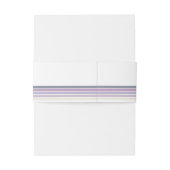 Raffinierte Linien Geometric Wedding Violet ID983 Einladungsbanderole (Rückseitenbeispiel)