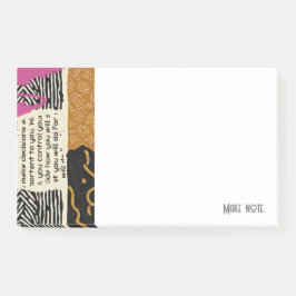 Raffinierte luxuriöse afrikanische asiatische kari post-it klebezettel