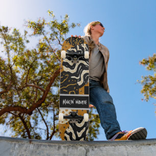 Raffinierte luxuriöse afrikanische asiatische kari skateboard