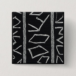 Raffinierte Luxus-Afrika-Karibik-Mudcloth Button
