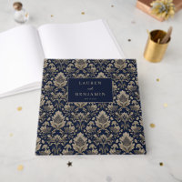 Raffinierte marine Blumen Vintage