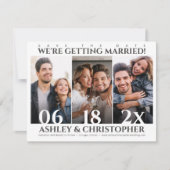 Raffinierte Minimalistische Foto Save the Date-Kar Save The Date (Vorderseite)