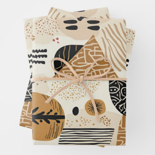 Raffinierte seelenvolle Feiertags-Eleganz Geschenkpapier Set