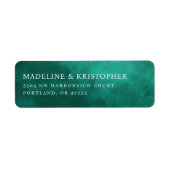 Raffinierte Teal-Aquarell (Vorne)