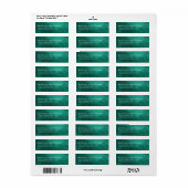 Raffinierte Teal-Aquarell (Vorne)