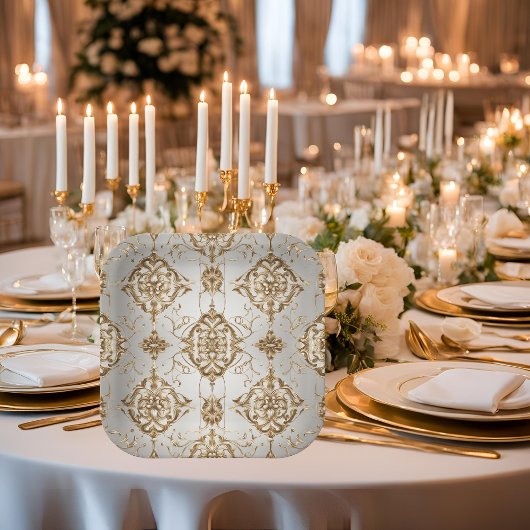 Raffinierte Teller aus Papier