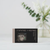 raffinierte Trommeln Visitenkarte (Stehend Vorderseite)