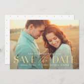 Raffinierte, TYP EDITABLE-COLOR-Save the Date-Kart Dankeskarte (Vorne/Hinten)