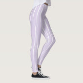 Raffinierte weiße, einzigartige Flammen Lilac Leggings (Rechts)