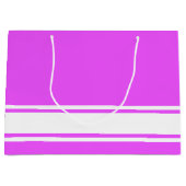 Raffinierte, weiße Streifen auf der Basis auf trop Große Geschenktüte (Vorderseite)