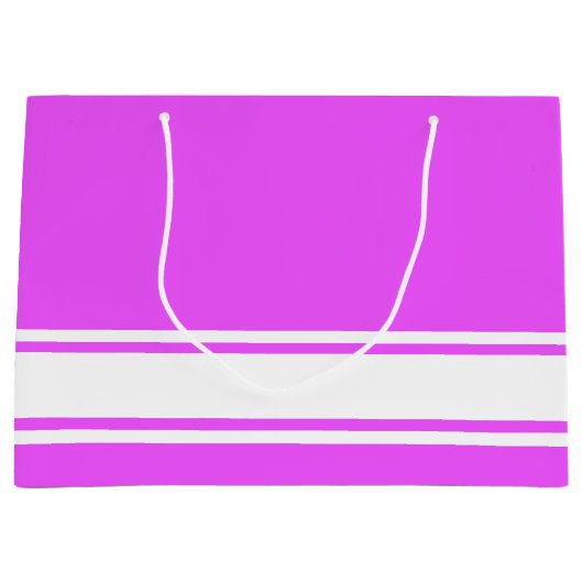 Raffinierte, weiße Streifen auf der Basis auf trop Große Geschenktüte (Vorderseite)