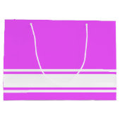 Raffinierte, weiße Streifen auf der Basis auf trop Große Geschenktüte (Rückseite)