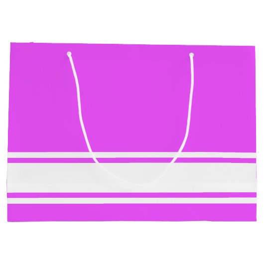 Raffinierte, weiße Streifen auf der Basis auf trop Große Geschenktüte (Rückseite)