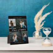 Raffinierter Collage EDITABLE Abschluss Plaque Fotoplatte (Seite)