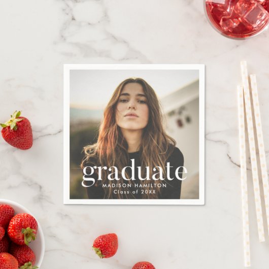 Raffinierter Foto-Abschluss Serviette (Beispiel)