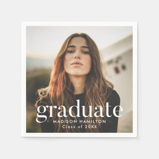 Raffinierter Foto-Abschluss Serviette (Vorderseite)