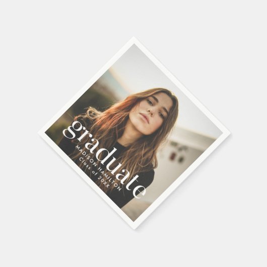 Raffinierter Foto-Abschluss Serviette (Ecke)