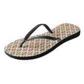 Raffinierter Mid-Century-Modern-Atom-Sternenexplos Badesandalen (Schrägansicht)