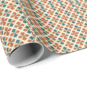 Raffinierter Mid-Century-Modern-Atom-Sternenexplos Geschenkpapier (Rolleneckpunkt)