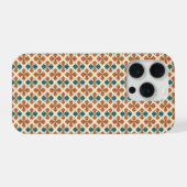 Raffinierter Mid-Century-Modern-Atom-Sternenexplos iPhone Hülle (Rückseite (Horizontal))