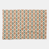 Raffinierter Mid-Century Modern Atomic Starburst Geschirrtuch (Horizontal)