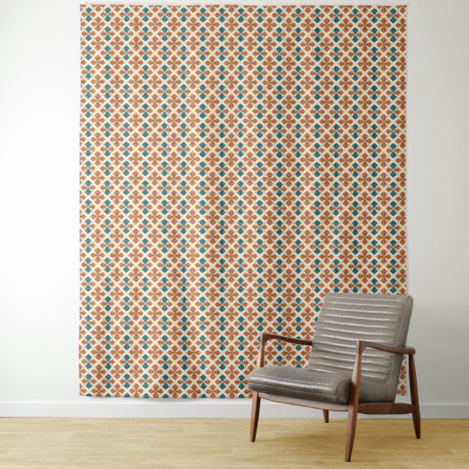 Raffinierter Mid-Century Modern Atomic Starburst Wandteppich (Beispiel)