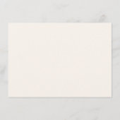 Raffinierter Pinker Minimalist Begleitkarte (Rückseite)
